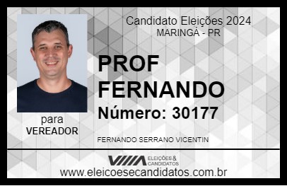 Candidato PROF FERNANDO 2024 - MARINGÁ - Eleições