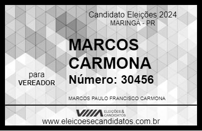 Candidato MARCOS CARMONA 2024 - MARINGÁ - Eleições