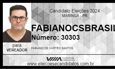 Candidato FABIANOCSBRASIL 2024 - MARINGÁ - Eleições