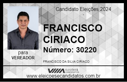 Candidato FRANCISCO CIRIACO 2024 - MARINGÁ - Eleições