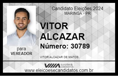 Candidato VITOR ALCAZAR 2024 - MARINGÁ - Eleições