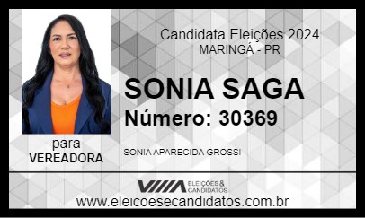 Candidato SONIA SAGA 2024 - MARINGÁ - Eleições