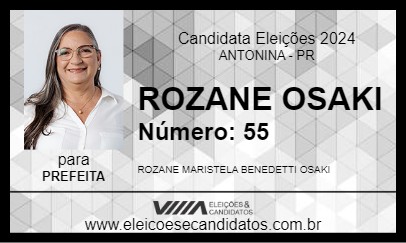 Candidato ROZANE OSAKI 2024 - ANTONINA - Eleições