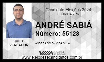 Candidato ANDRÉ SABIÁ 2024 - FLÓRIDA - Eleições