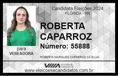 Candidato ROBERTA CAPARROZ 2024 - FLÓRIDA - Eleições