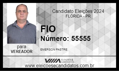 Candidato FIO 2024 - FLÓRIDA - Eleições