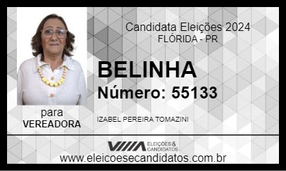 Candidato BELINHA 2024 - FLÓRIDA - Eleições