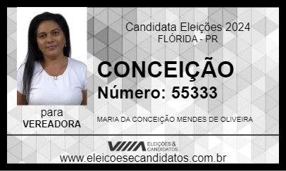 Candidato CONCEIÇÃO 2024 - FLÓRIDA - Eleições