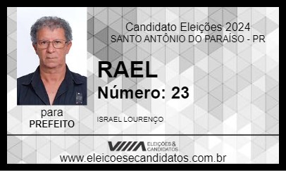 Candidato RAEL 2024 - SANTO ANTÔNIO DO PARAÍSO - Eleições