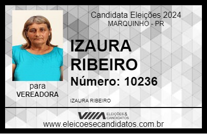 Candidato IZAURA RIBEIRO 2024 - MARQUINHO - Eleições