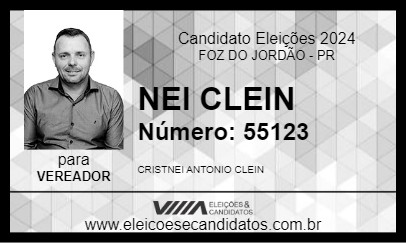 Candidato NEI CLEIN 2024 - FOZ DO JORDÃO - Eleições