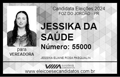 Candidato JESSIKA DA SAÚDE 2024 - FOZ DO JORDÃO - Eleições