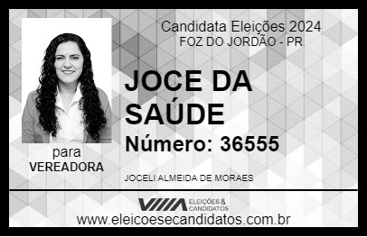 Candidato JOCE DA SAÚDE 2024 - FOZ DO JORDÃO - Eleições