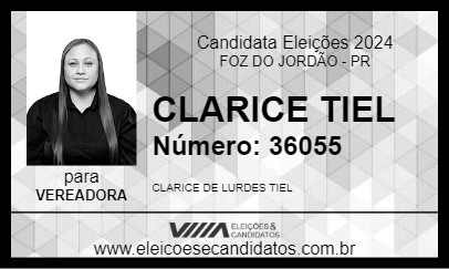 Candidato CLARICE TIEL 2024 - FOZ DO JORDÃO - Eleições