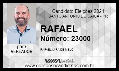 Candidato RAFAEL 2024 - SANTO ANTONIO DO CAIUÁ - Eleições