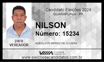 Candidato NILSON 2024 - GUARAPUAVA - Eleições