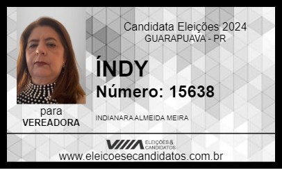 Candidato INDIANARA 2024 - GUARAPUAVA - Eleições