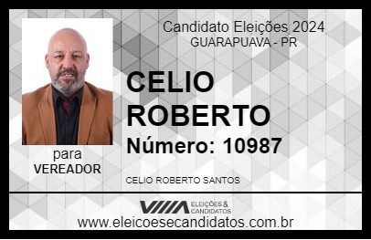 Candidato CELIO ROBERTO 2024 - GUARAPUAVA - Eleições