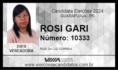 Candidato ROSI GARI 2024 - GUARAPUAVA - Eleições