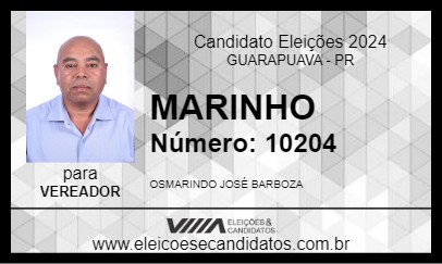 Candidato MARINHO 2024 - GUARAPUAVA - Eleições