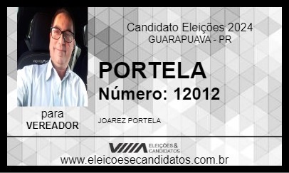 Candidato PORTELA 2024 - GUARAPUAVA - Eleições