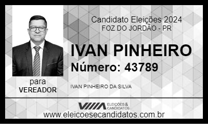 Candidato IVAN PINHEIRO 2024 - FOZ DO JORDÃO - Eleições