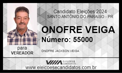 Candidato ONOFRE VEIGA 2024 - SANTO ANTÔNIO DO PARAÍSO - Eleições