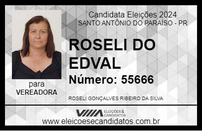 Candidato ROSELI DO EDVAL 2024 - SANTO ANTÔNIO DO PARAÍSO - Eleições