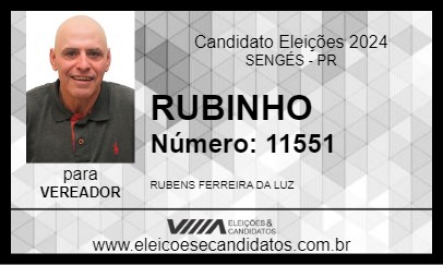 Candidato RUBINHO 2024 - SENGÉS - Eleições