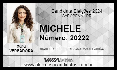 Candidato MICHELE 2024 - SAPOPEMA - Eleições