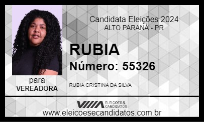 Candidato RUBIA 2024 - ALTO PARANÁ - Eleições