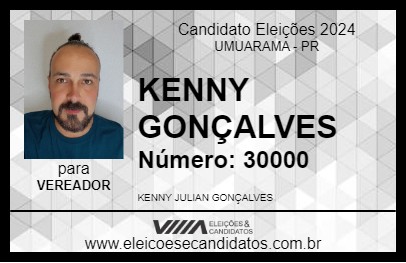 Candidato KENNY GONÇALVES 2024 - UMUARAMA - Eleições