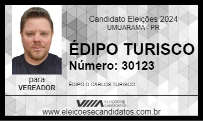 Candidato ÉDIPO TURISCO 2024 - UMUARAMA - Eleições