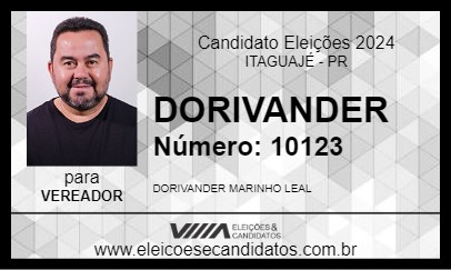 Candidato DORIVANDER 2024 - ITAGUAJÉ - Eleições