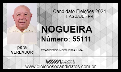 Candidato NOGUEIRA 2024 - ITAGUAJÉ - Eleições