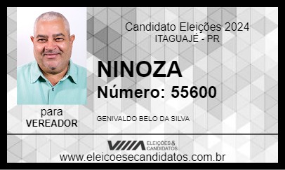 Candidato NINOZA 2024 - ITAGUAJÉ - Eleições