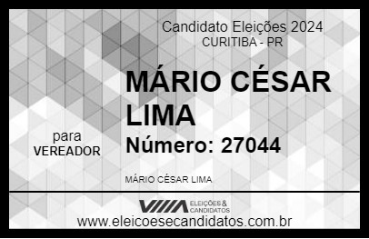 Candidato MÁRIO CÉSAR LIMA 2024 - CURITIBA - Eleições