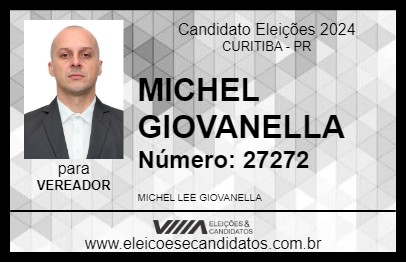 Candidato MICHEL GIOVANELLA 2024 - CURITIBA - Eleições