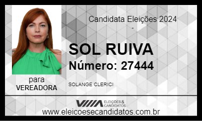 Candidato SOL RUIVA 2024 - CURITIBA - Eleições