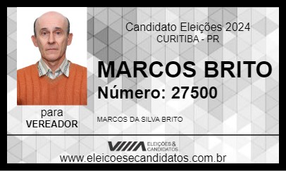 Candidato MARCOS BRITO 2024 - CURITIBA - Eleições