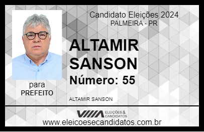 Candidato ALTAMIR SANSON 2024 - PALMEIRA - Eleições