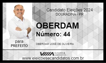 Candidato OBERDAM 2024 - DOURADINA - Eleições