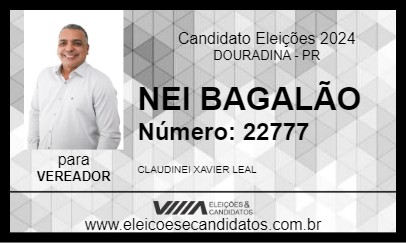 Candidato NEI BAGALÃO 2024 - DOURADINA - Eleições