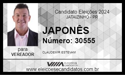 Candidato JAPONÊS 2024 - JATAIZINHO - Eleições