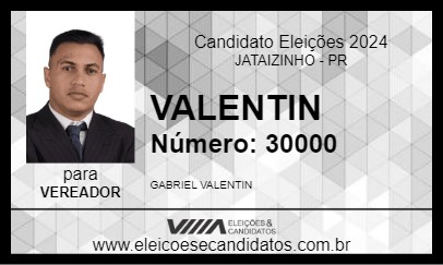 Candidato VALENTIN 2024 - JATAIZINHO - Eleições