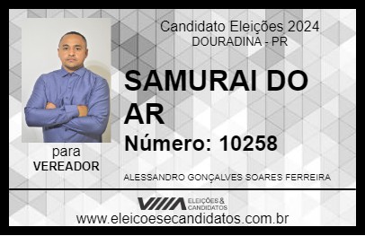 Candidato SAMURAI DO AR 2024 - DOURADINA - Eleições