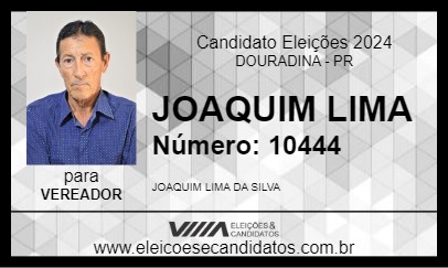 Candidato JOAQUIM LIMA 2024 - DOURADINA - Eleições