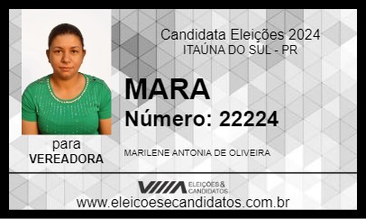 Candidato MARA 2024 - ITAÚNA DO SUL - Eleições