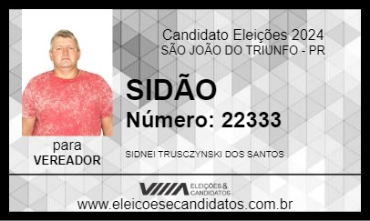 Candidato SIDÃO 2024 - SÃO JOÃO DO TRIUNFO - Eleições