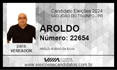 Candidato AROLDO 2024 - SÃO JOÃO DO TRIUNFO - Eleições